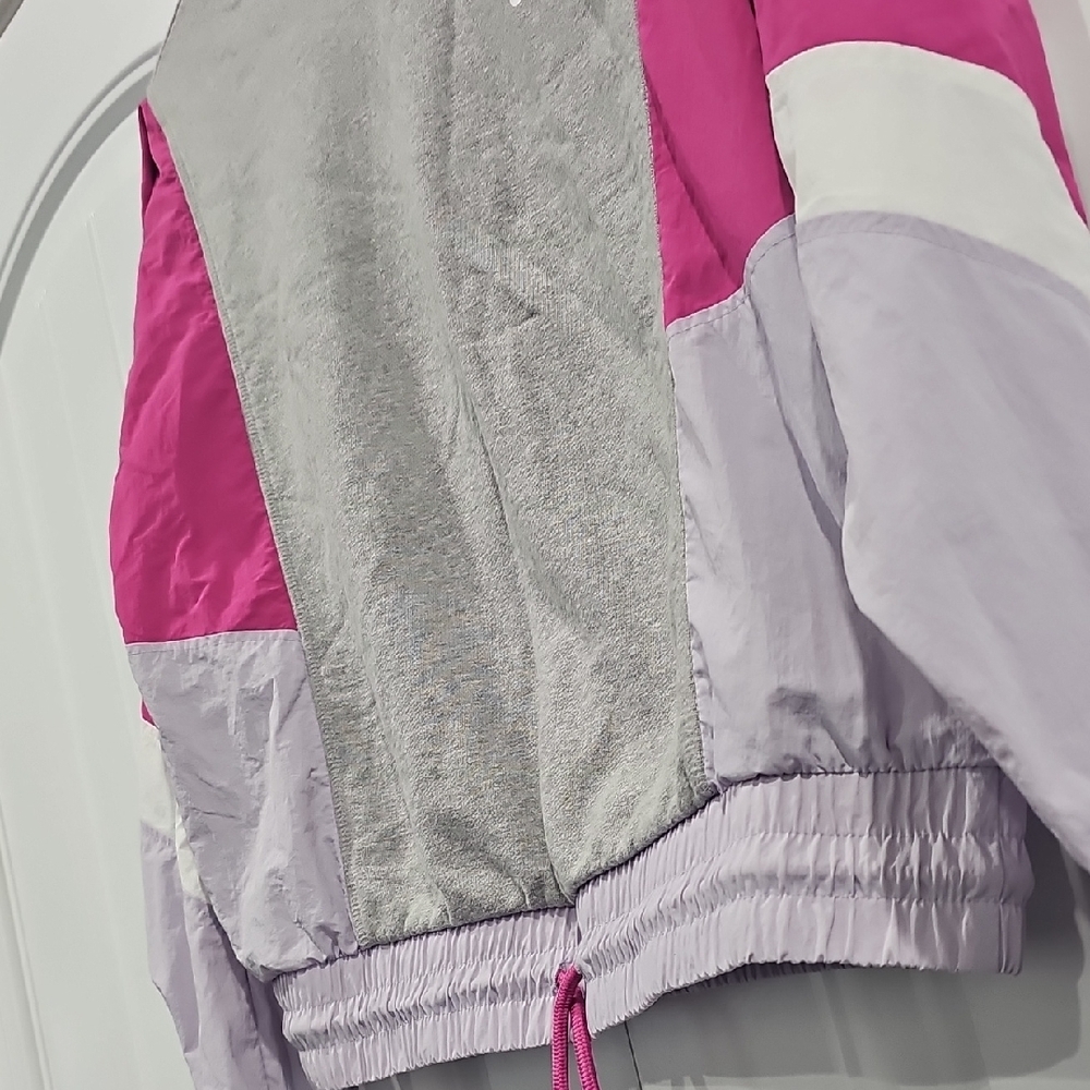 Peloton Gray And Pink Colorblock Sweatshirt - image 4